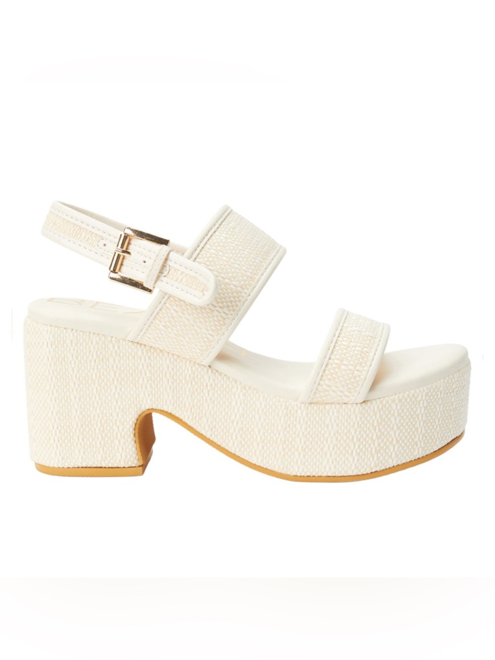 Women’s BEACH By Matisse Byron block heel cream platform sandals- Size 10